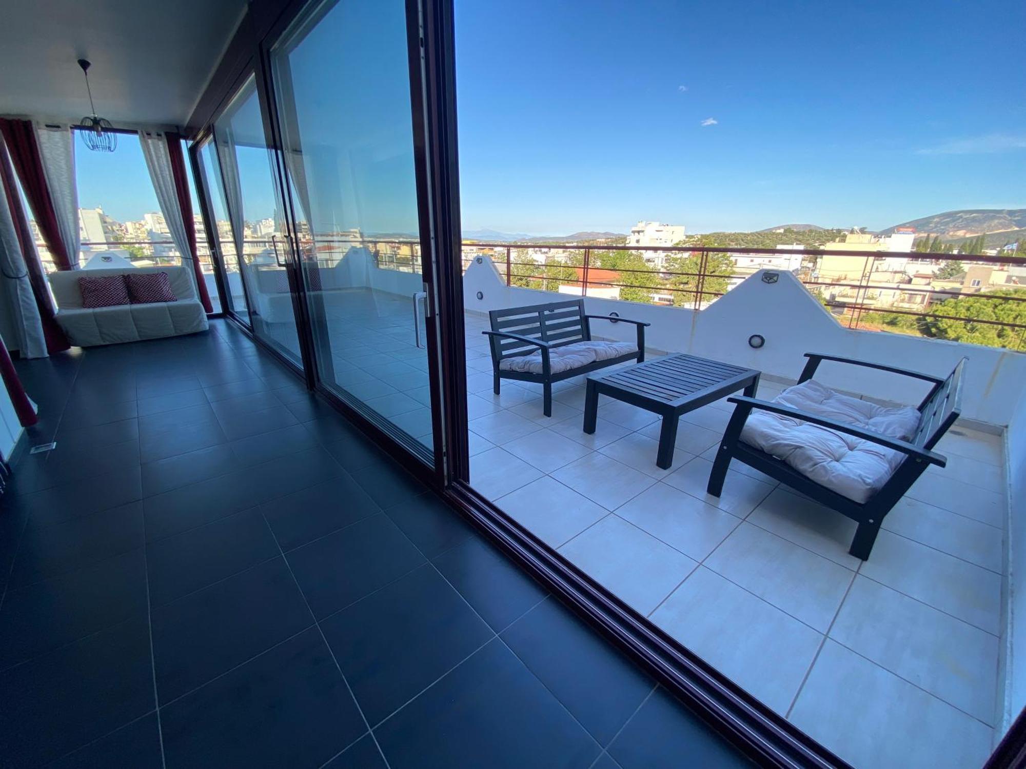 Luxury View Apartment 10Min From Athens Airport Коропион Экстерьер фото