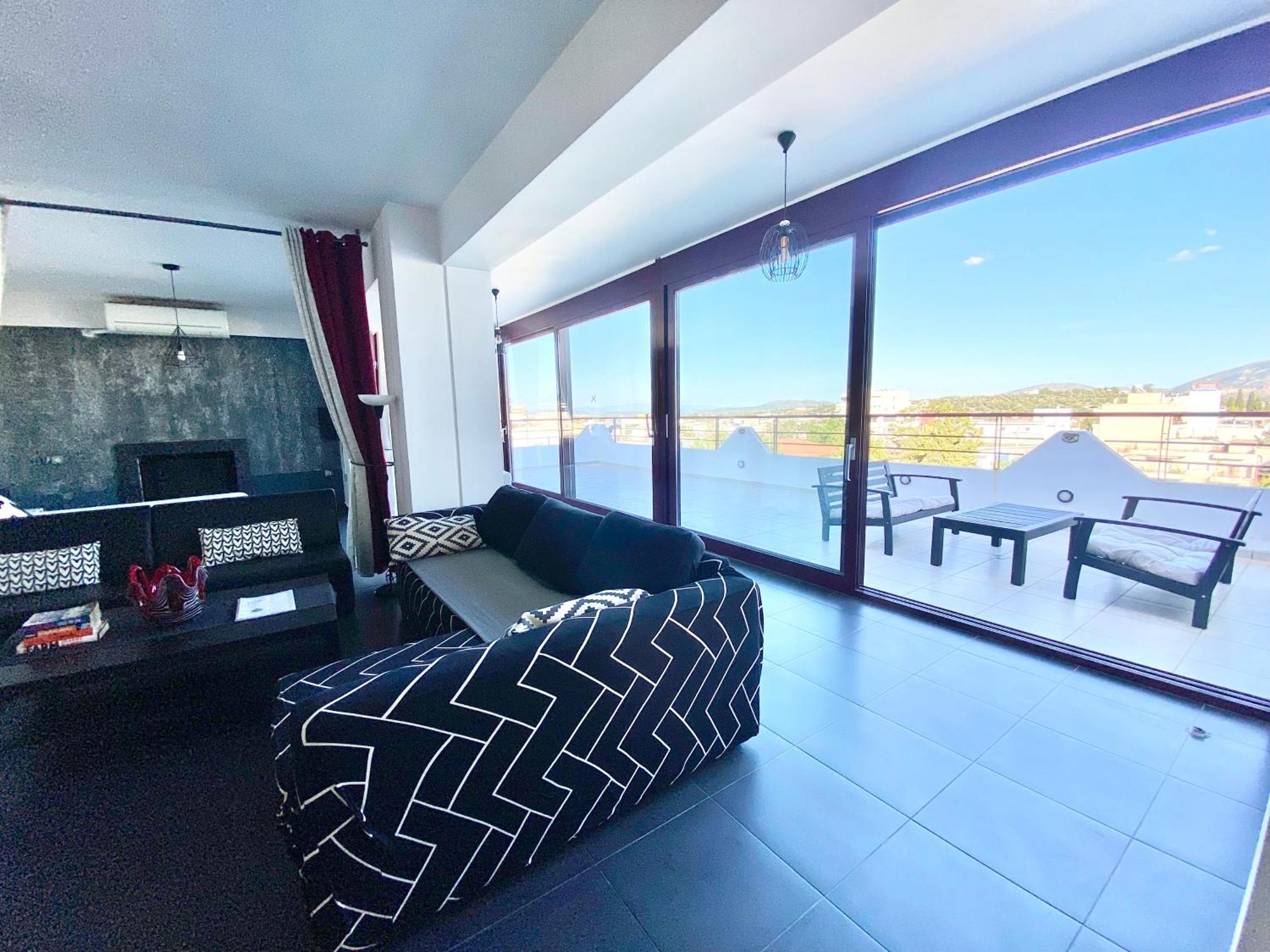 Luxury View Apartment 10Min From Athens Airport Коропион Экстерьер фото